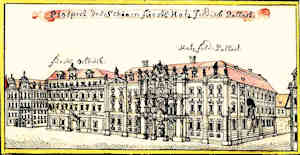 Prospect des Schönen Fürstl. Hatz. Feldisch Pallast - Pałac Hatzfeldta, widok ogólny